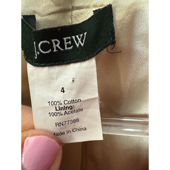 J.Crew Red Velvet Schoolboy Blazer 97130 Size 4 Fall Tailored Holiday Jacket - Picture 2 of 4